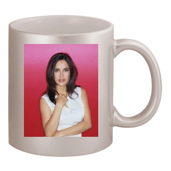 Salma Hayek 11oz Metallic Silver Mug