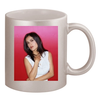 Salma Hayek 11oz Metallic Silver Mug