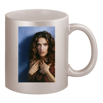 Salma Hayek 11oz Metallic Silver Mug