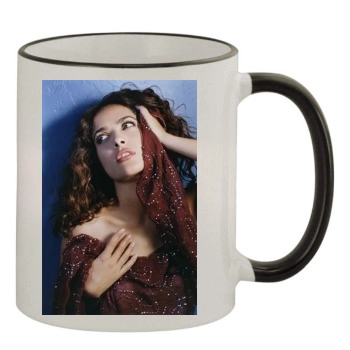 Salma Hayek 11oz Colored Rim & Handle Mug