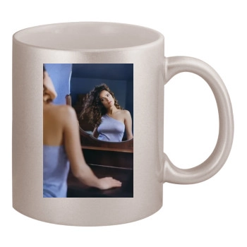 Salma Hayek 11oz Metallic Silver Mug