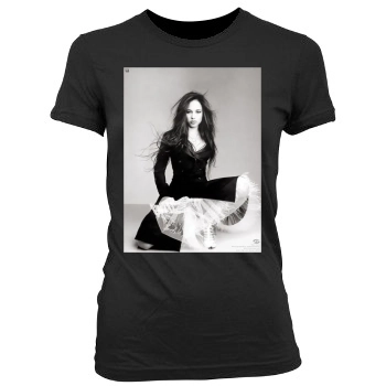 Alicia Keys Women's Junior Cut Crewneck T-Shirt