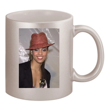 Alicia Keys 11oz Metallic Silver Mug