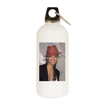 Alicia Keys White Water Bottle With Carabiner