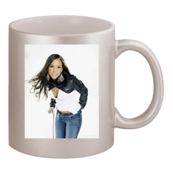 Alicia Keys 11oz Metallic Silver Mug