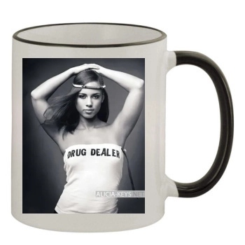 Alicia Keys 11oz Colored Rim & Handle Mug