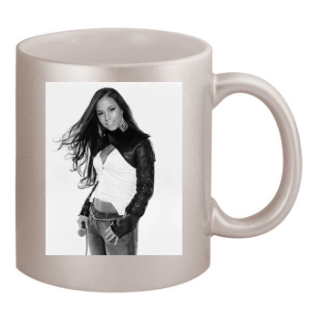 Alicia Keys 11oz Metallic Silver Mug