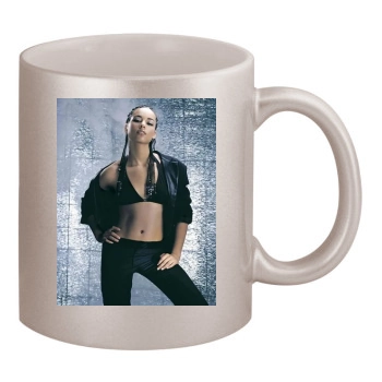 Alicia Keys 11oz Metallic Silver Mug