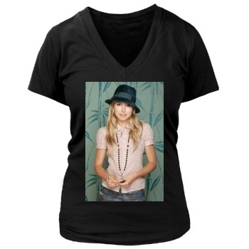 Sarah Carter Women's Deep V-Neck TShirt