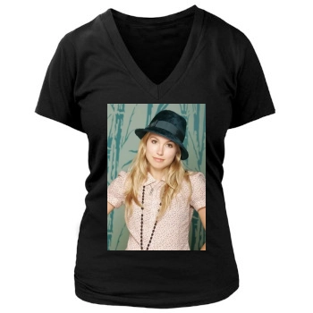 Sarah Carter Women's Deep V-Neck TShirt