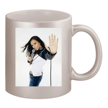 Alicia Keys 11oz Metallic Silver Mug