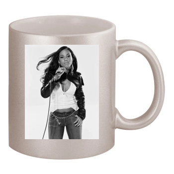 Alicia Keys 11oz Metallic Silver Mug