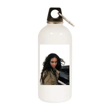 Alicia Keys White Water Bottle With Carabiner