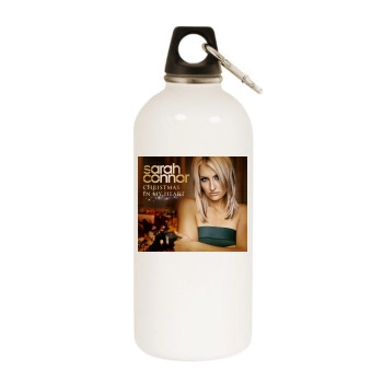 Sarah Connor White Water Bottle With Carabiner