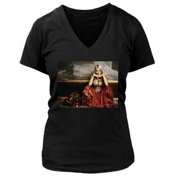 Sarah Connor Women's Deep V-Neck TShirt