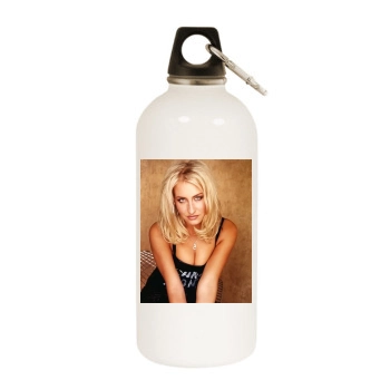 Sarah Connor White Water Bottle With Carabiner