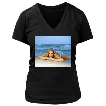 Sarah Connor Women's Deep V-Neck TShirt