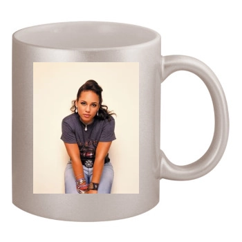 Alicia Keys 11oz Metallic Silver Mug