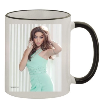 Sarah Hyland 11oz Colored Rim & Handle Mug