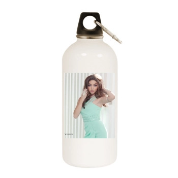 Sarah Hyland White Water Bottle With Carabiner