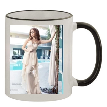 Sarah Hyland 11oz Colored Rim & Handle Mug