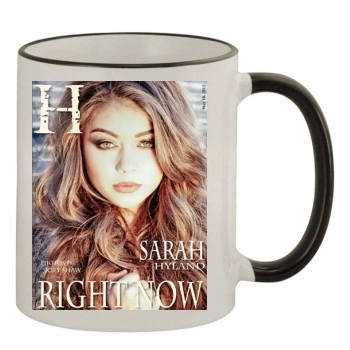 Sarah Hyland 11oz Colored Rim & Handle Mug