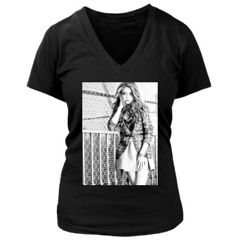 Sarah Hyland Women's Deep V-Neck TShirt