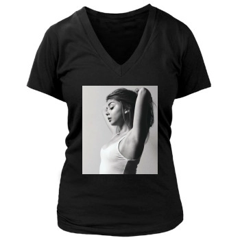 Sarah Hyland Women's Deep V-Neck TShirt