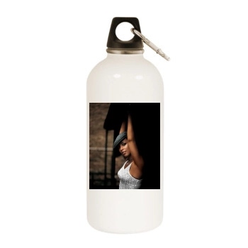 Alicia Keys White Water Bottle With Carabiner