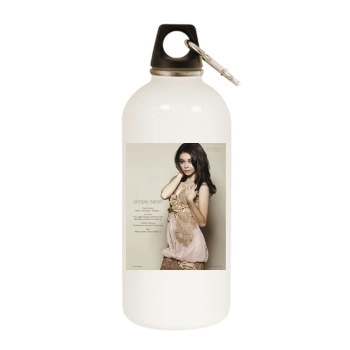 Sarah Hyland White Water Bottle With Carabiner