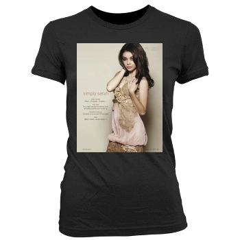 Sarah Hyland Women's Junior Cut Crewneck T-Shirt