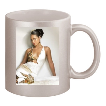 Alicia Keys 11oz Metallic Silver Mug