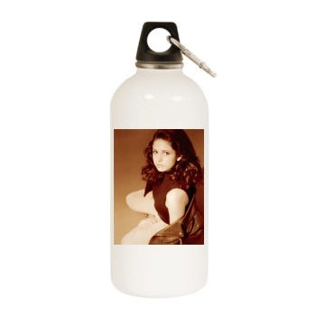 Sarah Michelle Gellar White Water Bottle With Carabiner