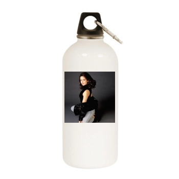 Sarah Michelle Gellar White Water Bottle With Carabiner