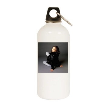 Sarah Michelle Gellar White Water Bottle With Carabiner