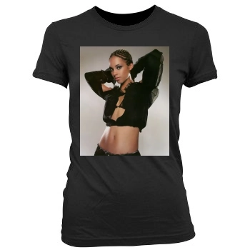 Alicia Keys Women's Junior Cut Crewneck T-Shirt