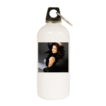 Sarah Michelle Gellar White Water Bottle With Carabiner