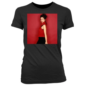 Sarah Michelle Gellar Women's Junior Cut Crewneck T-Shirt