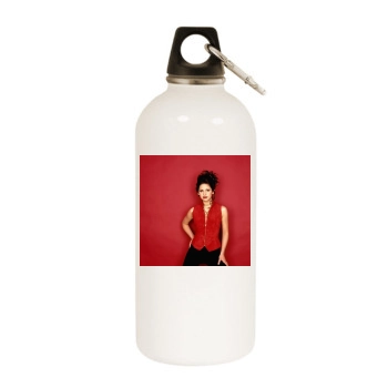 Sarah Michelle Gellar White Water Bottle With Carabiner