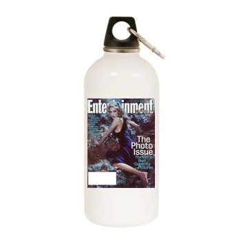 Sarah Michelle Gellar White Water Bottle With Carabiner