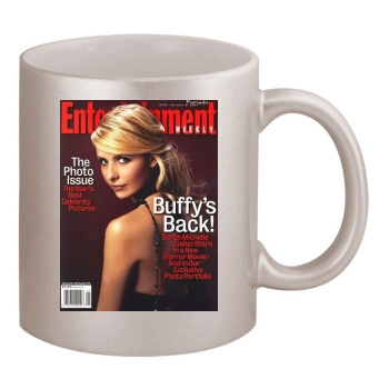 Sarah Michelle Gellar 11oz Metallic Silver Mug