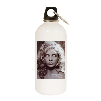 Sarah Michelle Gellar White Water Bottle With Carabiner