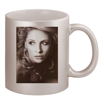 Sarah Michelle Gellar 11oz Metallic Silver Mug