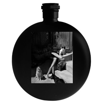 Sarah Michelle Gellar Round Flask