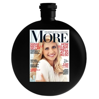 Sarah Michelle Gellar Round Flask