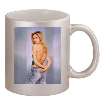 Sarah Michelle Gellar 11oz Metallic Silver Mug