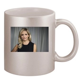 Sarah Michelle Gellar 11oz Metallic Silver Mug