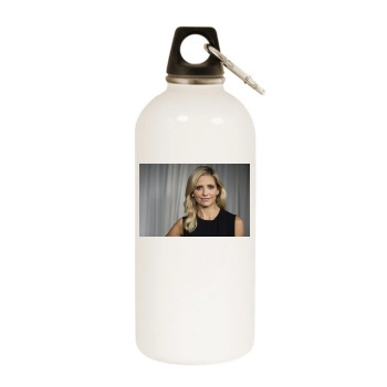 Sarah Michelle Gellar White Water Bottle With Carabiner