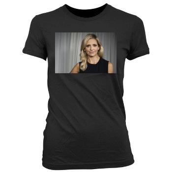 Sarah Michelle Gellar Women's Junior Cut Crewneck T-Shirt