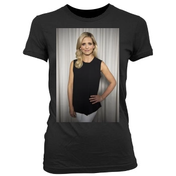 Sarah Michelle Gellar Women's Junior Cut Crewneck T-Shirt